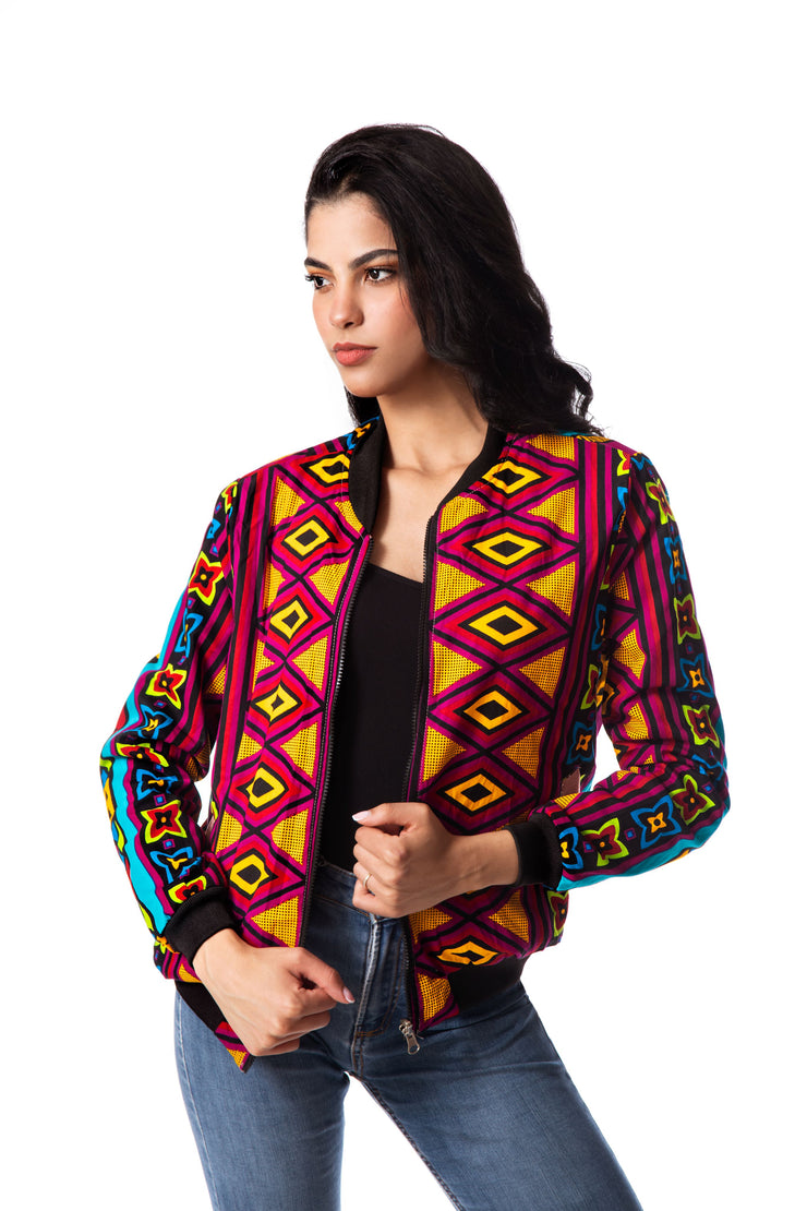 Adun Unisex African Print Reversible Jacket