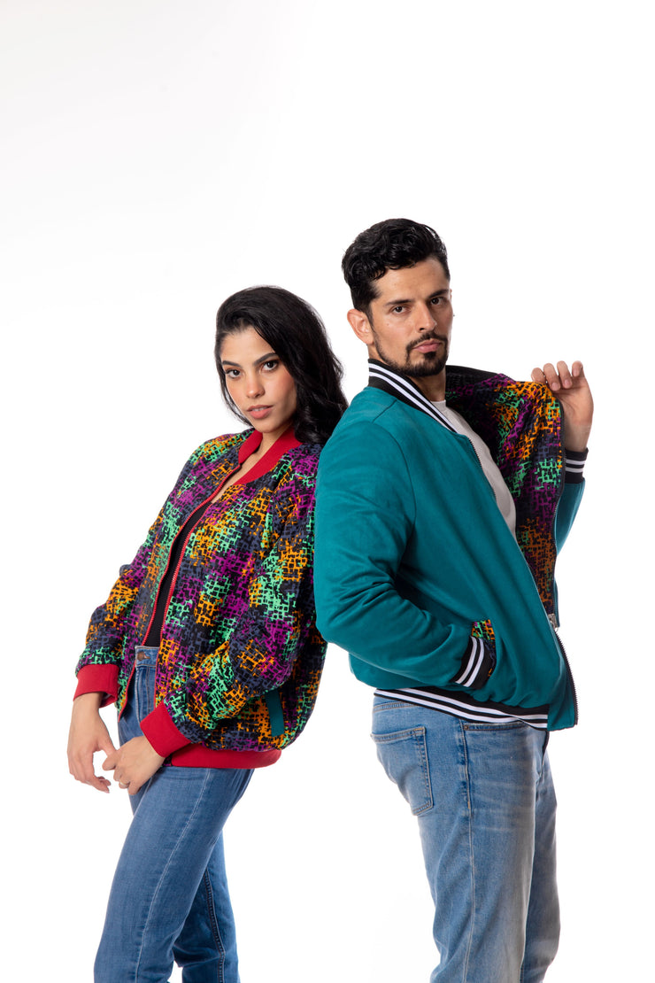 Chika Unisex African Print Reversible Jacket