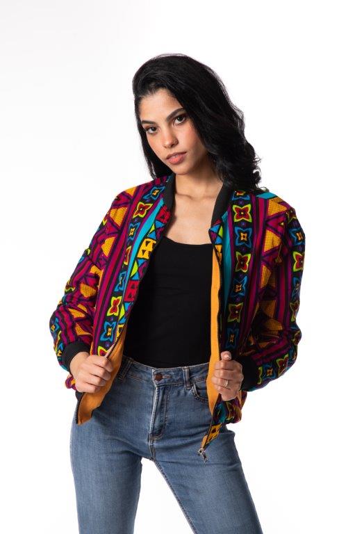 Adun Unisex African Print Reversible Jacket