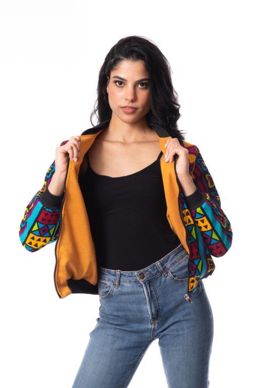 Adun Unisex African Print Reversible Jacket