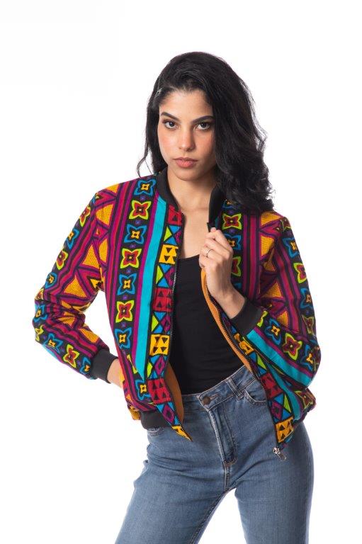 Adun Unisex African Print Reversible Jacket