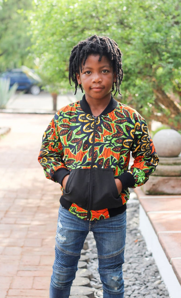 KATE African Prints Kids Unisex Bomber Jacket - TalkingBody