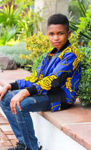 DAYO African Prints Kids Unisex Bomber Jacket - TalkingBody
