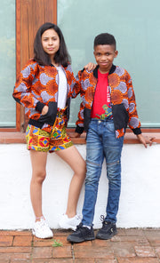 AMI African Prints Kids Unisex Bomber Jacket - TalkingBody