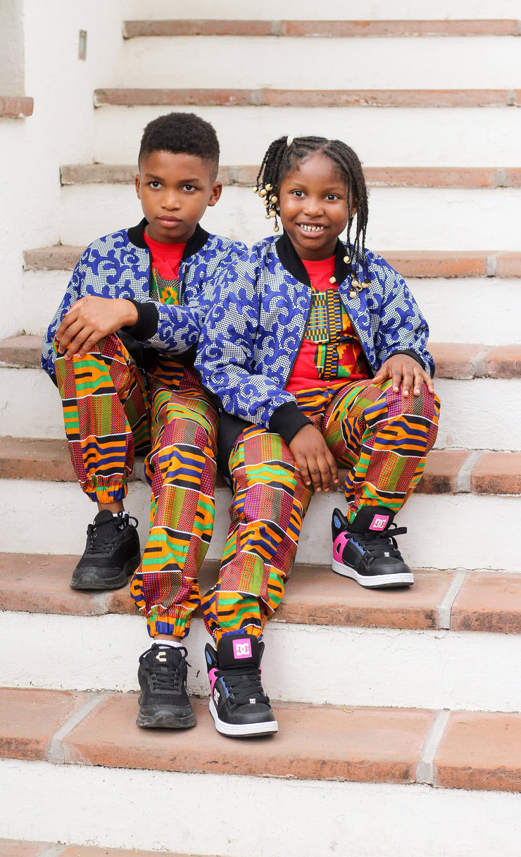 MAX African Prints Kids Unisex Bomber Jacket - TalkingBody