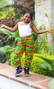 TEMI African Prints Kids Unisex Trouser - TalkingBody