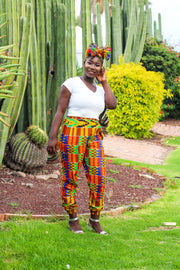 SAMIRA African Print Adult Unisex Trouser - TalkingBody