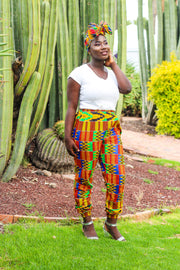 SAMIRA African Print Adult Unisex Trouser - TalkingBody