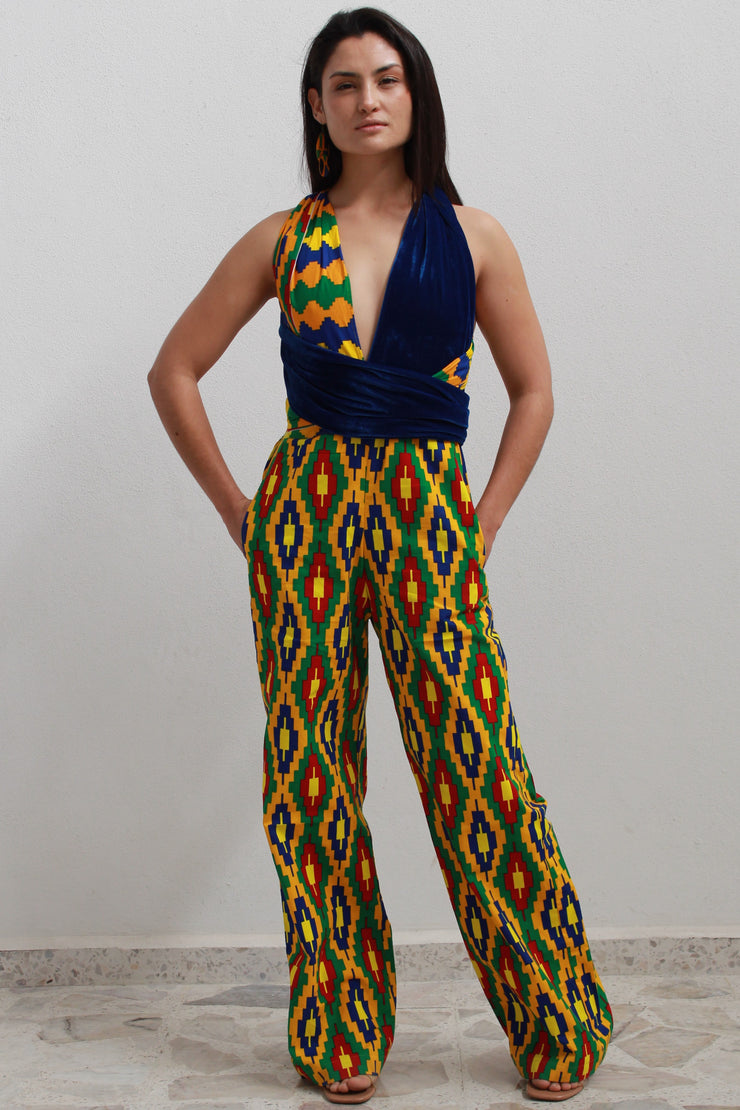 Disha African Print Infinity Jumpsuit