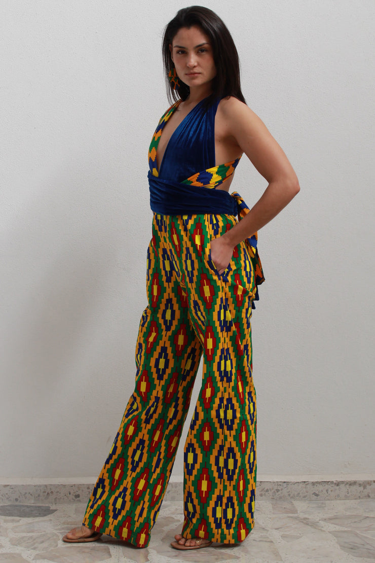 Disha African Print Infinity Jumpsuit