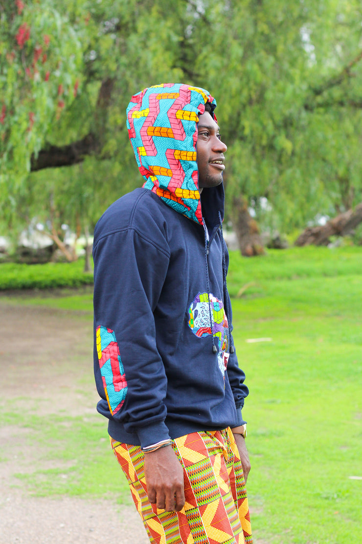 TUNJI African Map Adult Unisex Hoodie - TalkingBody