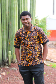DAMMY African Prints Men's Button Shirt - TalkingBody