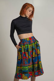 Aloba Patches Midi Skirt