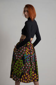 Peacock Midi Skirt