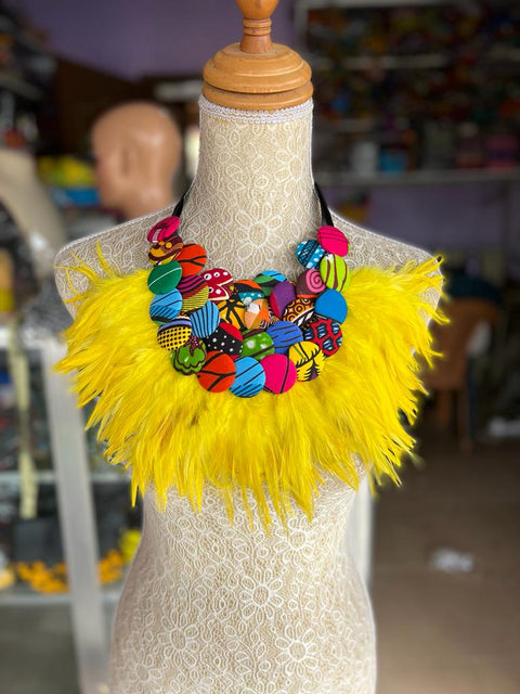 Bide Feathered Necklace - TalkingBody