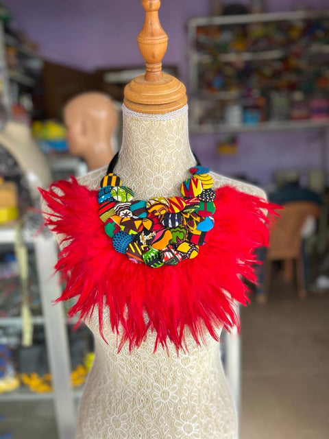 Bide Feathered Necklace - TalkingBody