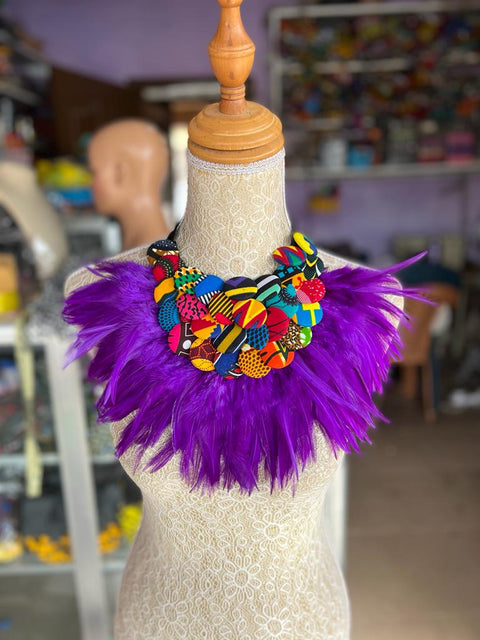 Bide Feathered Necklace - TalkingBody