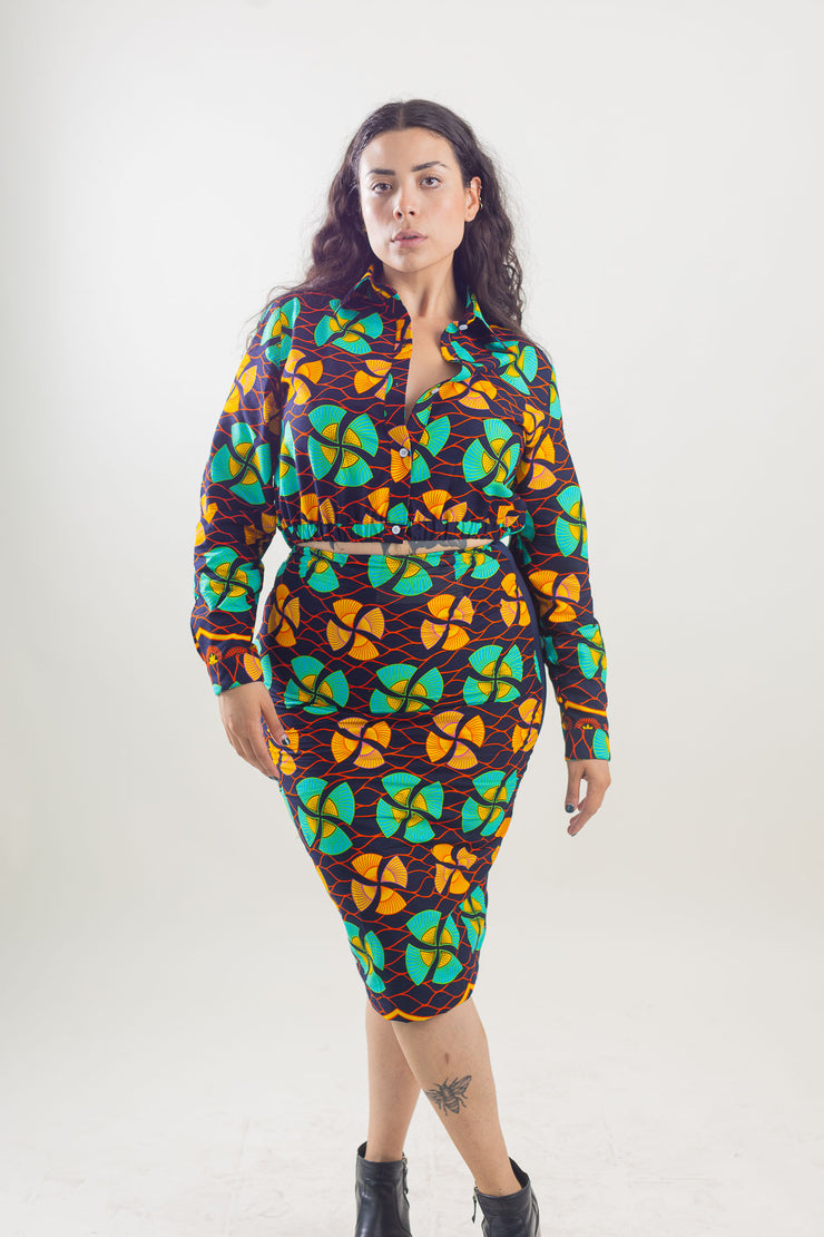 Asake Shirt Crop Top