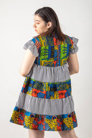 Sahara tiered Dress {stripes}